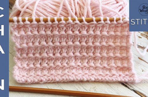 Chain stitch knitting pattern