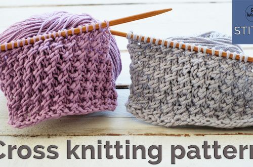 Cross stitch knitting pattern