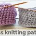 Cross stitch knitting pattern
