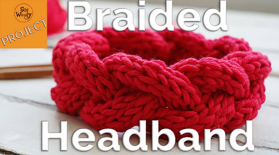 How to knit a braided headband for beginners step by step