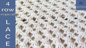 Four-row repeat lace stitch