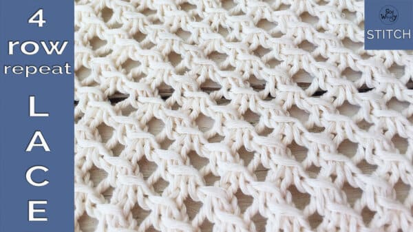 How To Knit A 4 Row Repeat Easy Lace Stitch So Woolly How To Knit A 4 Row Repeat Easy Lace Stitch So Woolly