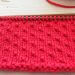 How to knit the Dot stitch easy cute and it doesn't curl
