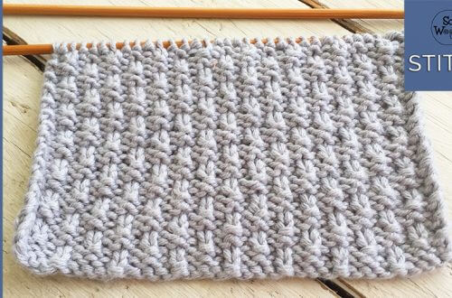 How to knit the Pearled stitch pattern