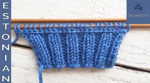 How to knit the Estonian Braid one row technique