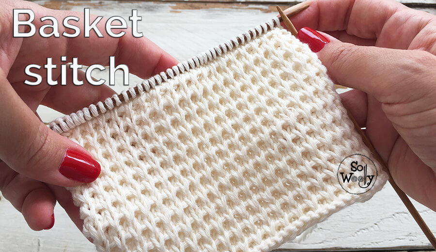 Basket stitch knitting pattern