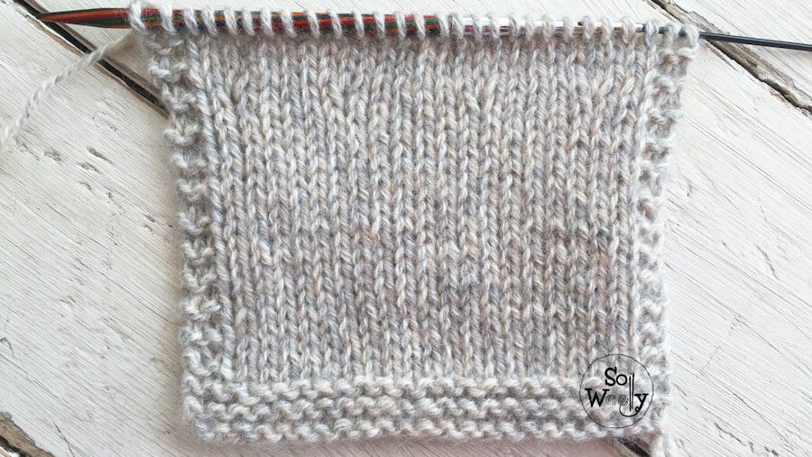 How to knit easy invisible increases, step by step. So Woolly.