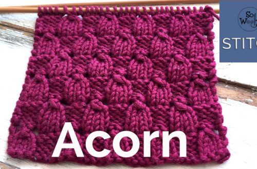 Acorn stitch knitting pattern