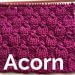 Acorn stitch knitting pattern