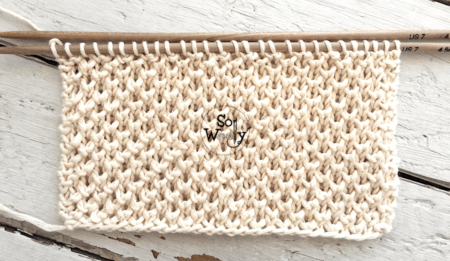 Half Brioche knitting pattern, an adorable stitch that doesn't curl. So Woolly.