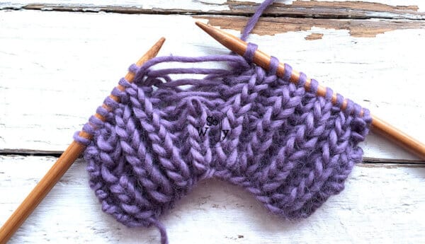 How to fix mistakes when knitting the Fisherman’s Rib stitch