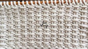 How to knit the Jute stitch pattern