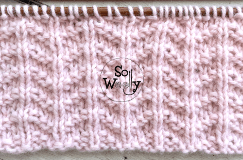 Little Arrows knitting stitch pattern