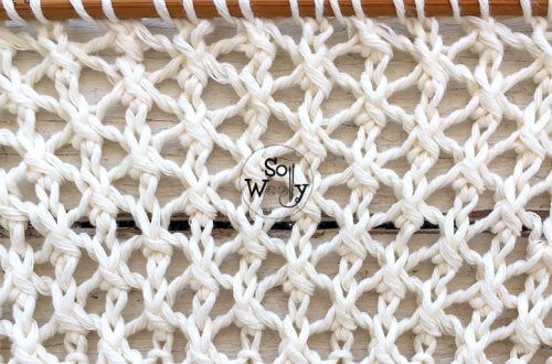 How to knit the Cell stitch pattern