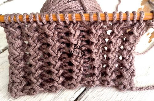 How to knit the Rickrack Rib stitch