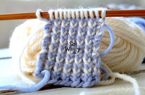 How to knit the Two-Color Reversible Ribbing