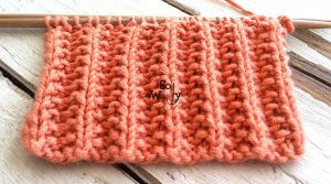 How to knit the Mock English Rib for beginners
