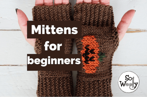 How to knit Mittens for beginners