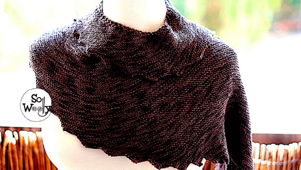 Super easy garter stitch shawl for beginners. So Woolly.