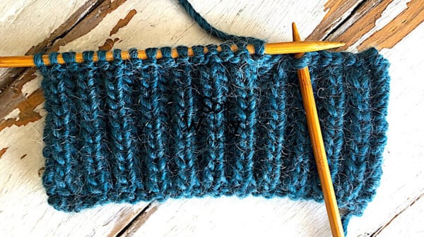 How to knit the Fisherman's Rib with knit stitches only