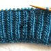 How to knit the Fisherman’s Rib with knit stitches only. No purling