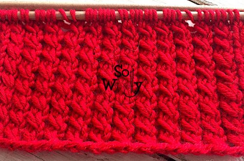 How to knit the Twisted Rib stitch English and Continental style