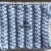 Double Braided Ribbing knit stitch pattern