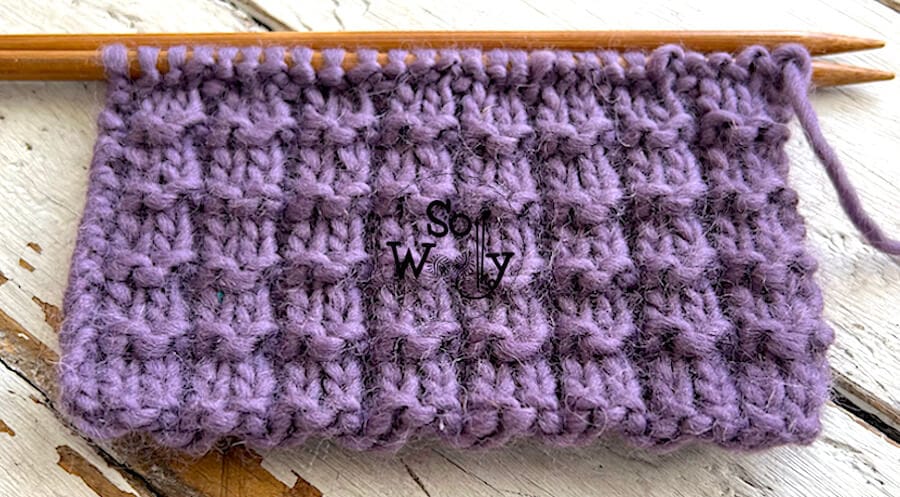 How to knit the Piqué Rib stitch pattern for beginners