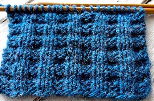 How to knit the Thermal stitch pattern step by step