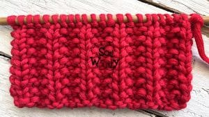 How to knit the famous Mock English Rib stitch
