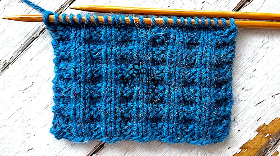 How to knit the Thermal stitch pattern step by step