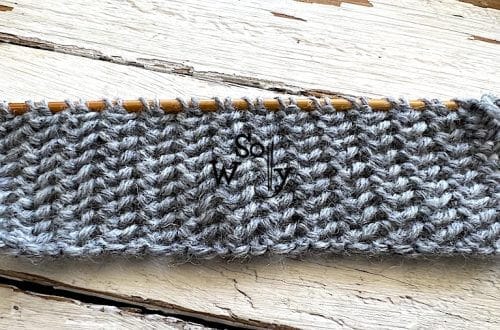 How to knit the original Turkish stitch one row pattern