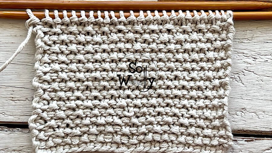 How to knit the Drizzle stitch pattern