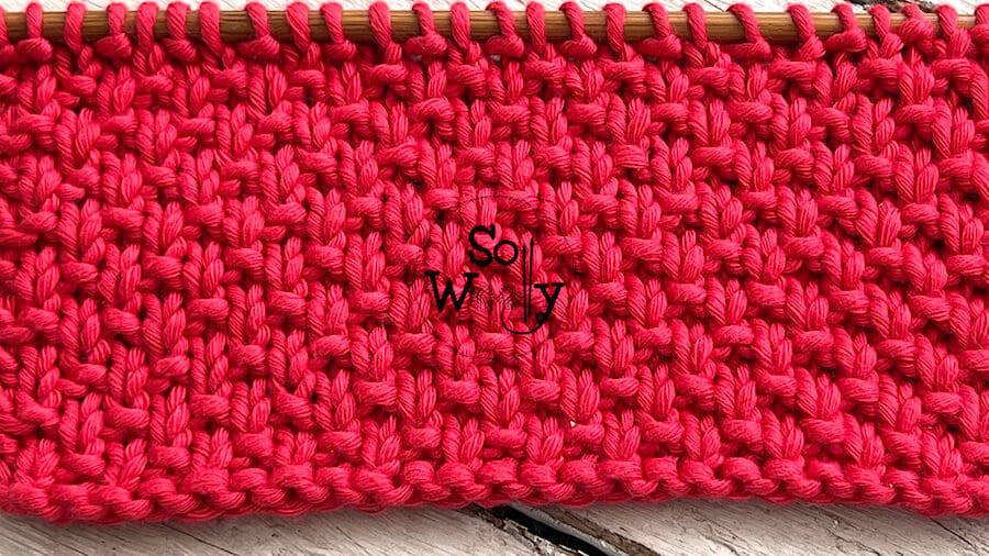 Dot Stitch Knitting Pattern: Easy How To for Beginners - Little