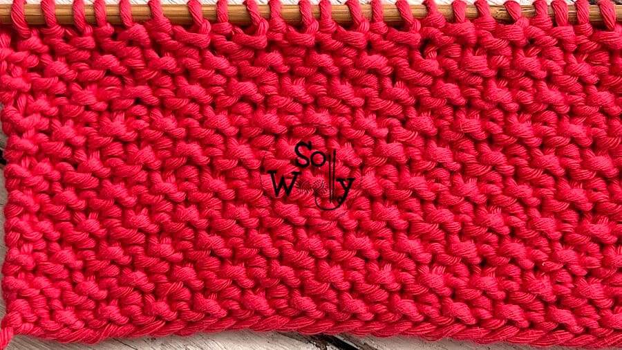 Dot Stitch Knitting Pattern: Easy How To for Beginners - Little Red Window