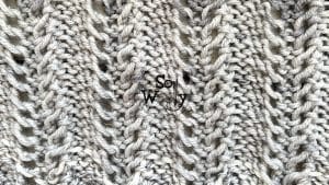 Easy Lace Ladder knitting pattern step by step