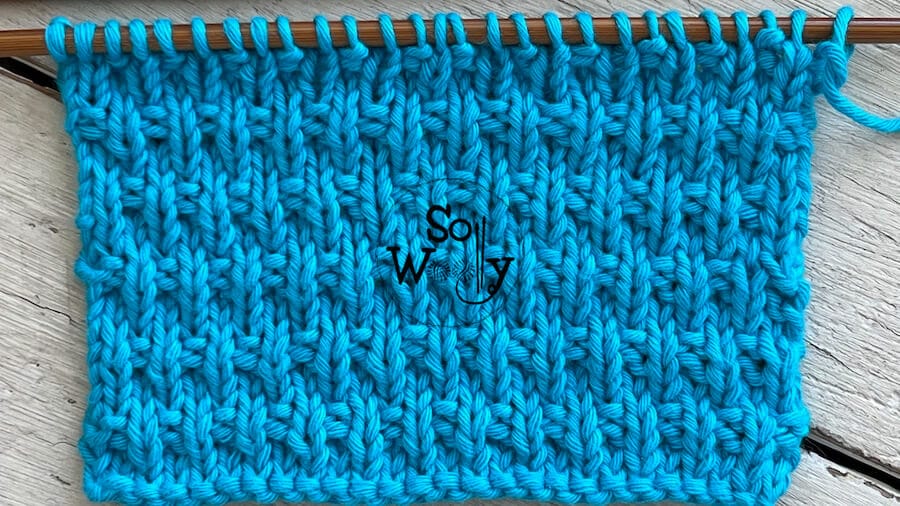 How to knit the Granite stitch pattern for beginners
