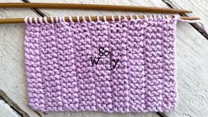 Subtle Stripes in Garter stitch knitting pattern