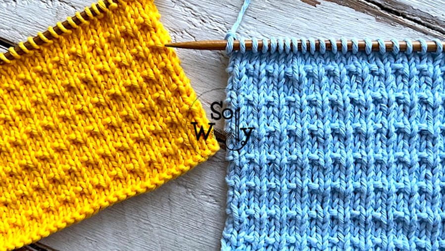 How to knit the Andalusian stitch pattern for beginners