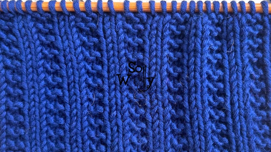 double seed stitch knitting