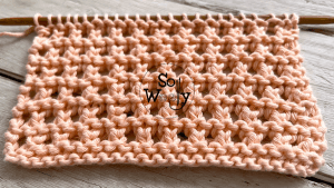 How to knit the Eyelets rows pattern