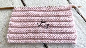 How to knit the Horizontal Welts stitch pattern