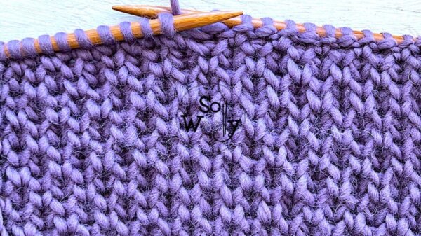 How to knit the Broken Brioche Rib stitch - So Woolly