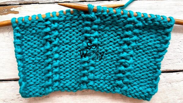 How to knit the Fancy Moss stitch Rib (only two rows!)