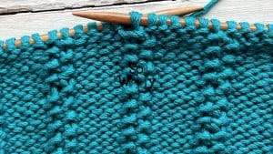 How to knit the Fancy Moss stitch Rib