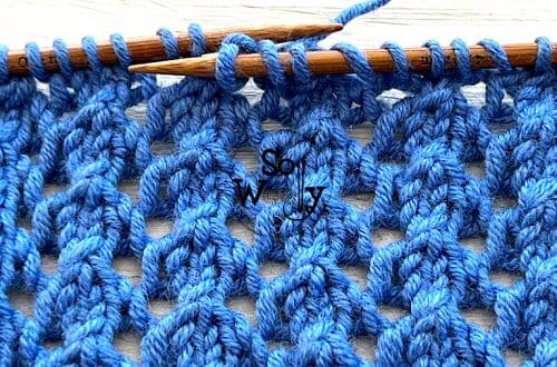 How to knit the Fancy Openwork stitch pattern