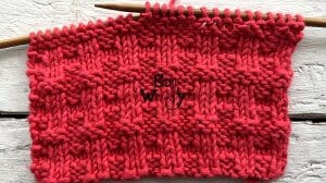 Harris Tweed knitting stitch pattern for beginners