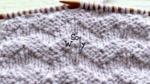 How to knit the Waved Welt stitch pattern