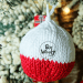 How to knit Christmas Ball Ornaments with straight needles