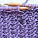 How to knit a one row repeat pattern with knit stitches only